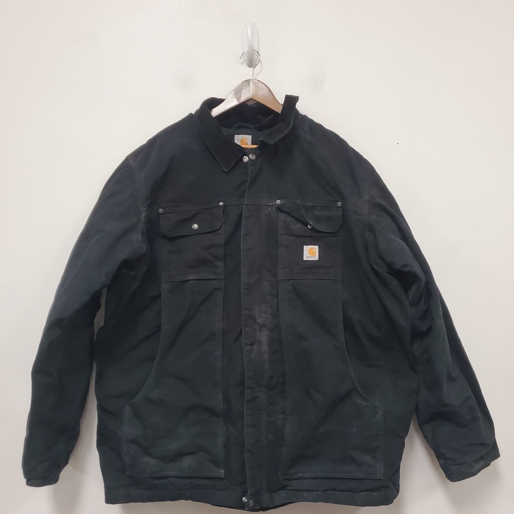 Carhartt Mens Full Swing Duck Insulated Coat Size 2XL Tall Canvas Barn Chore